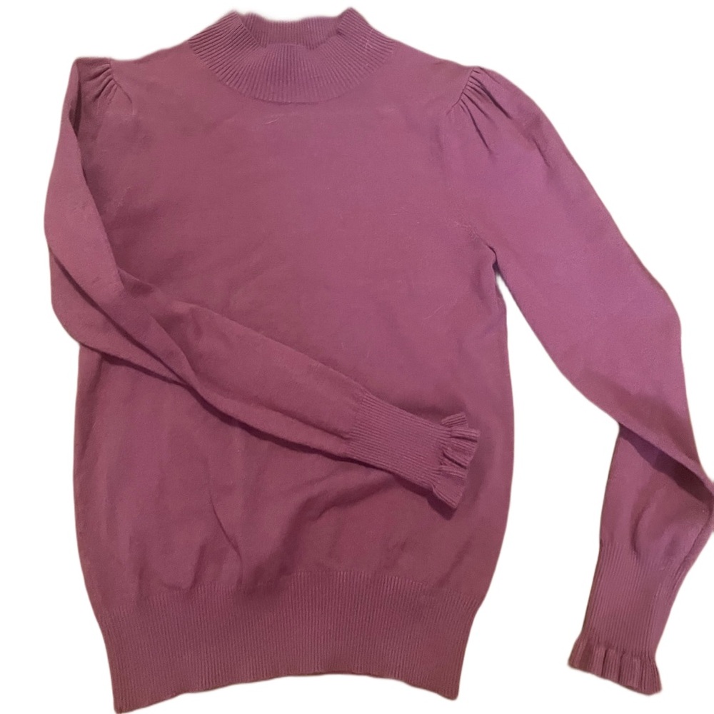 Long Sleeve Ruffle Blouse Turtleneck Sweater Shirt